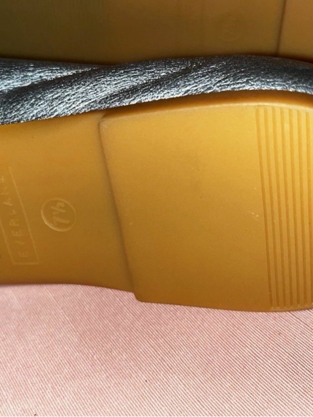 Woman’s Everlane The Day Glove Italian leather Silver Ballet Flats Size 7.5 New - Picture 3 of 5